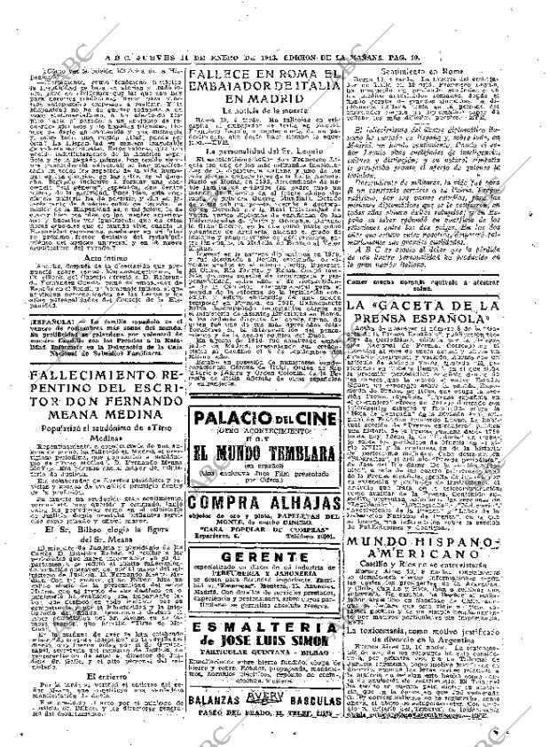 ABC MADRID 14-01-1943 página 10