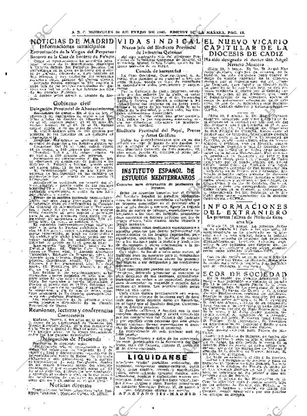 ABC MADRID 20-01-1943 página 11