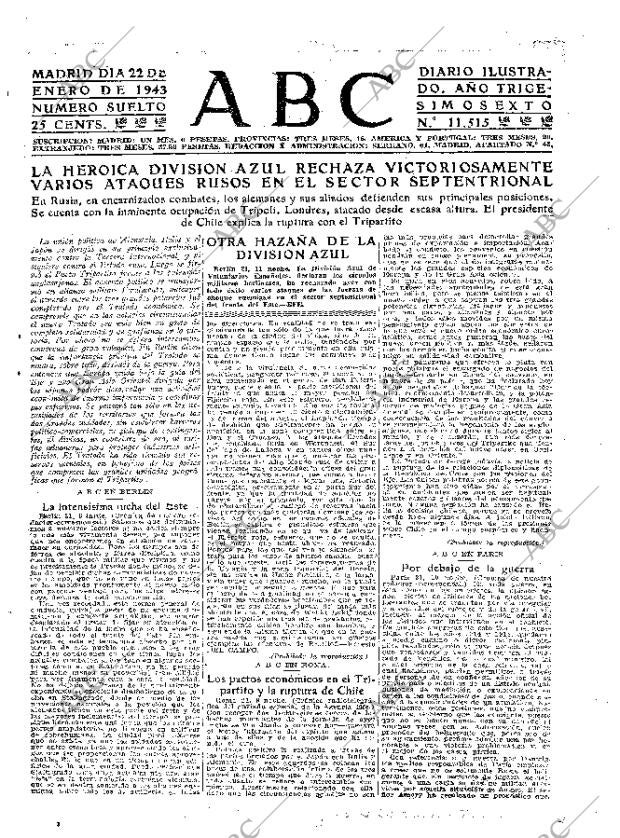 ABC MADRID 22-01-1943 página 5