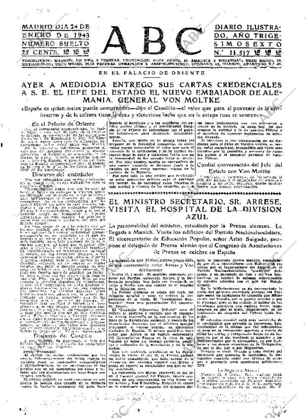 ABC MADRID 24-01-1943 página 23