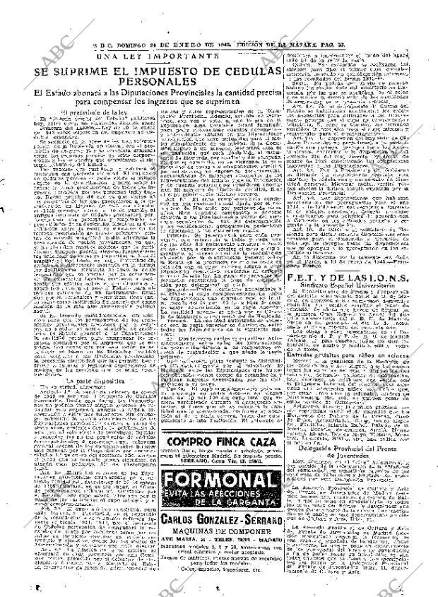 ABC MADRID 24-01-1943 página 33