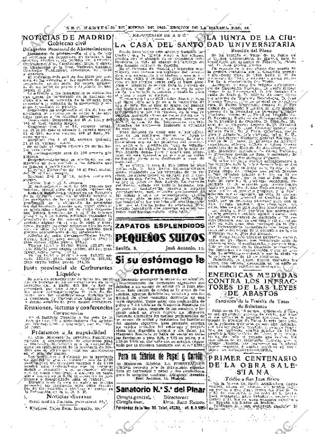 ABC MADRID 26-01-1943 página 14