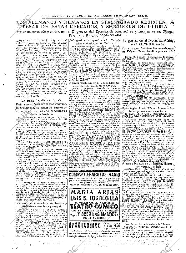 ABC MADRID 26-01-1943 página 9