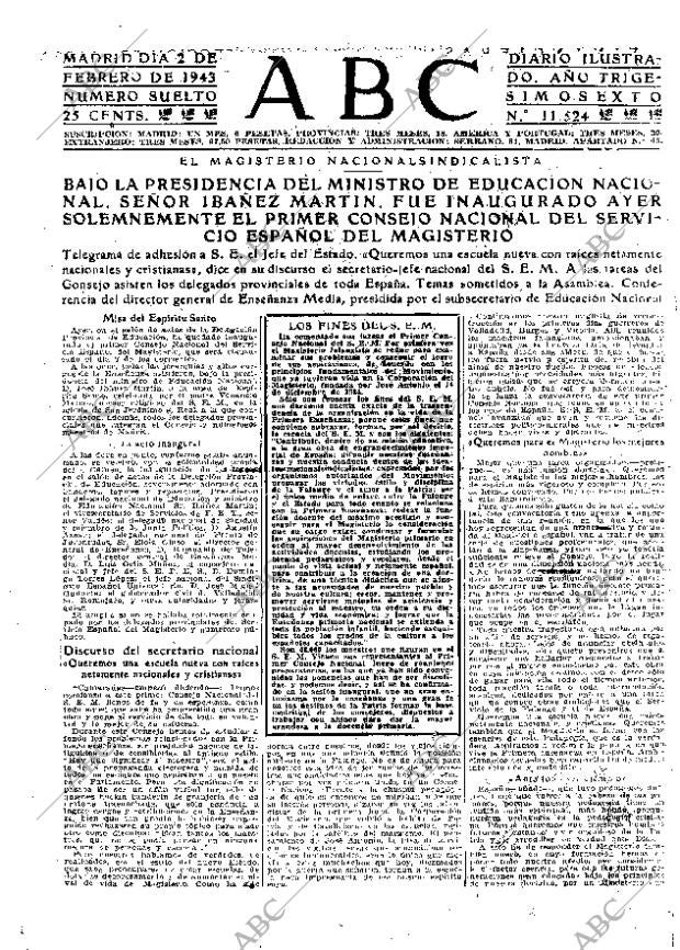 ABC MADRID 02-02-1943 página 3