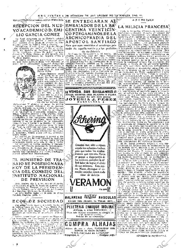 ABC MADRID 04-02-1943 página 11