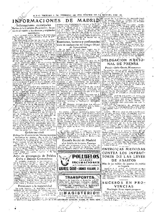 ABC MADRID 05-02-1943 página 14