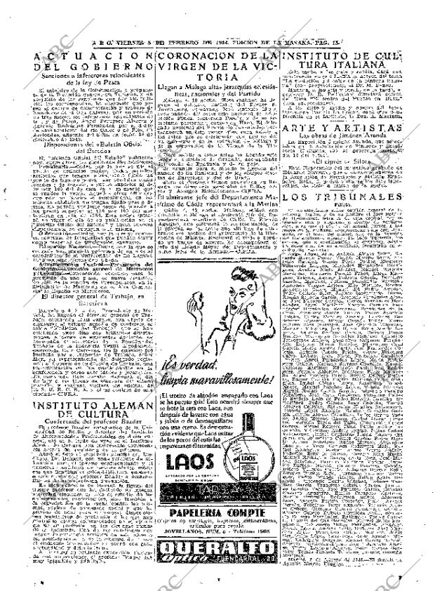 ABC MADRID 05-02-1943 página 15