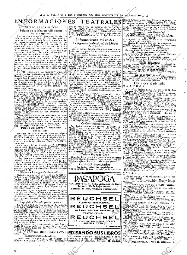 ABC MADRID 05-02-1943 página 16