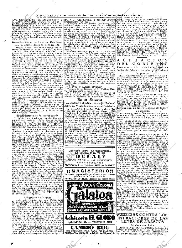 ABC MADRID 09-02-1943 página 10