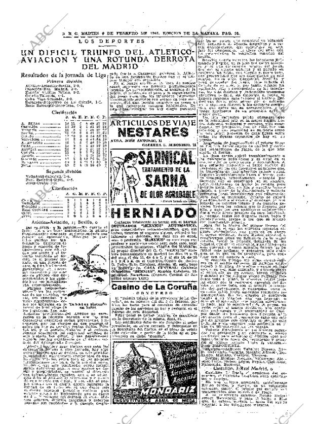 ABC MADRID 09-02-1943 página 16