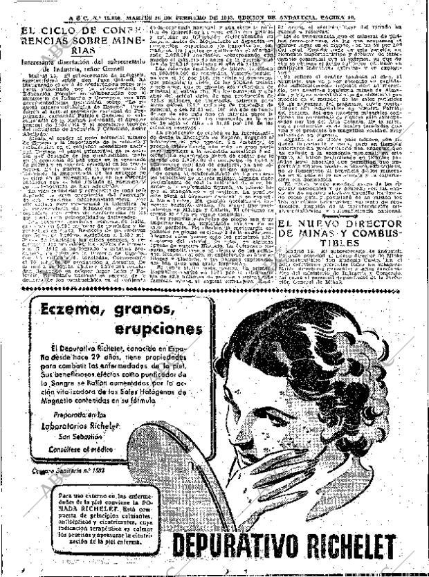 ABC SEVILLA 16-02-1943 página 10
