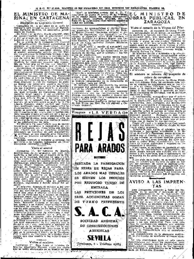 ABC SEVILLA 16-02-1943 página 13