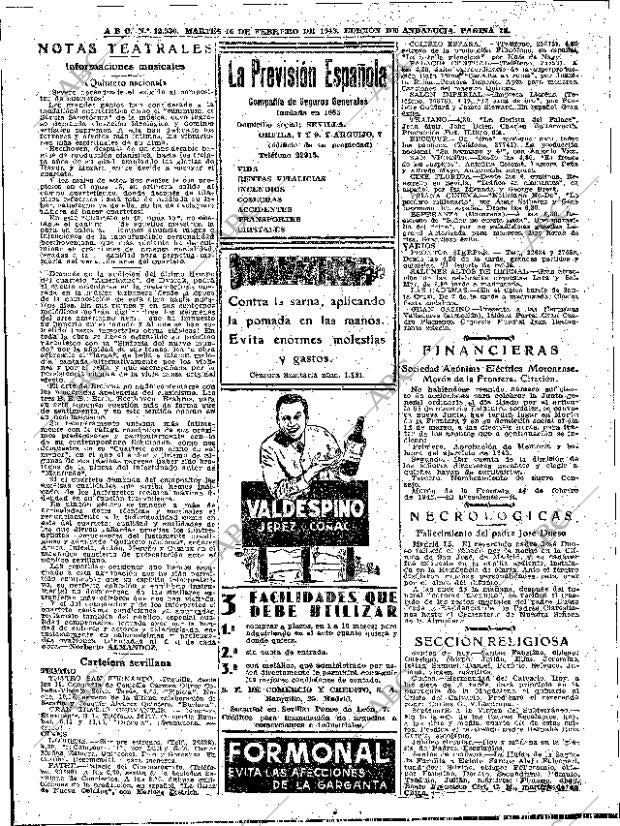 ABC SEVILLA 16-02-1943 página 18