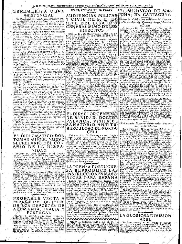 ABC SEVILLA 17-02-1943 página 11
