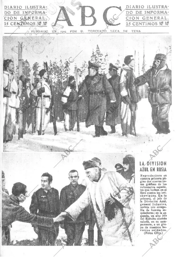 ABC MADRID 21-02-1943 página 1