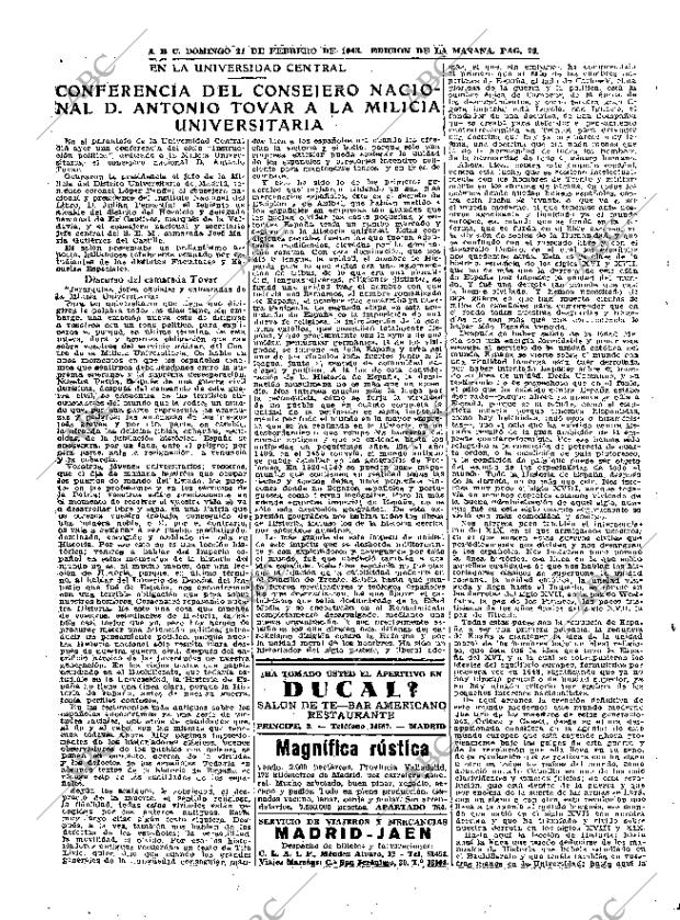 ABC MADRID 21-02-1943 página 22