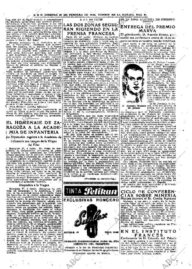 ABC MADRID 28-02-1943 página 31