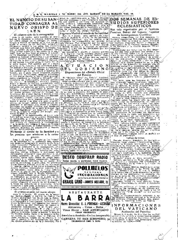 ABC MADRID 09-03-1943 página 14