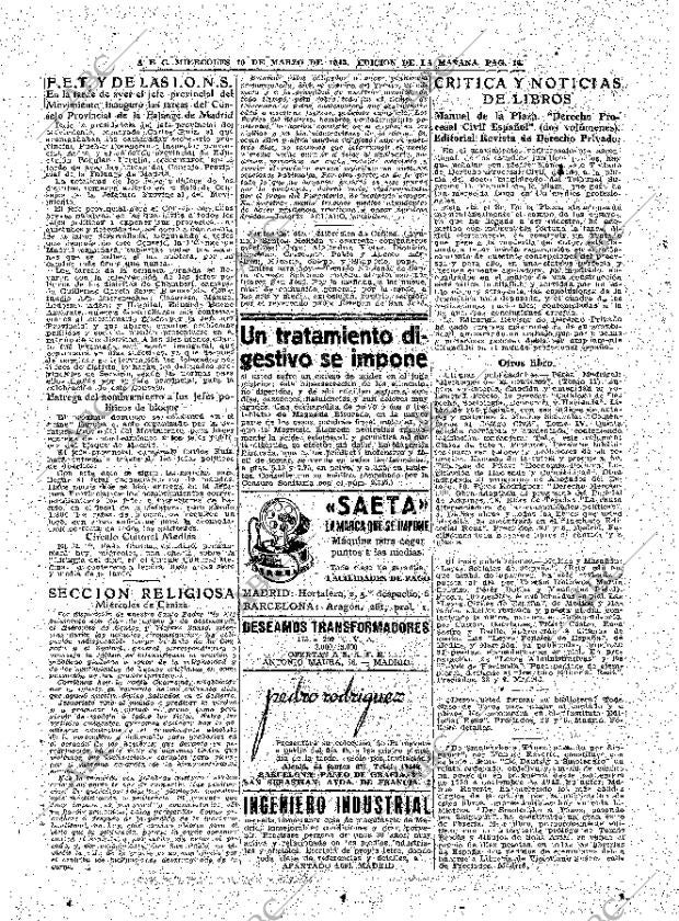 ABC MADRID 10-03-1943 página 16