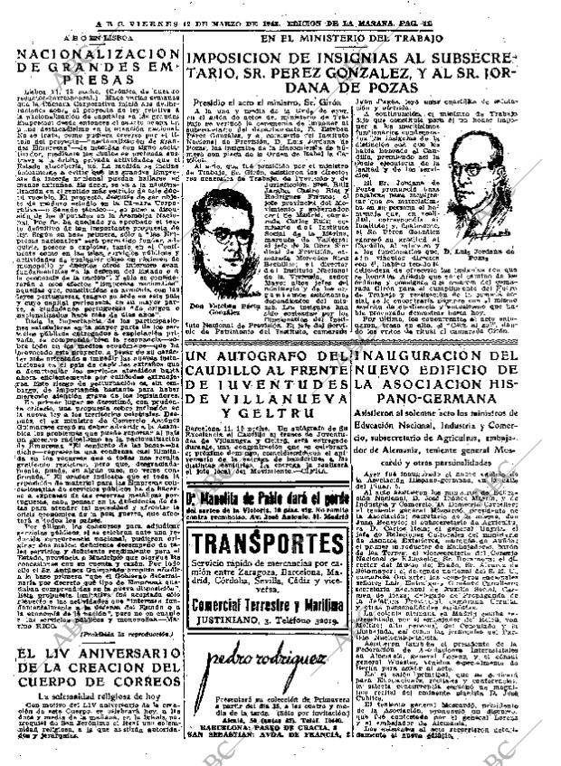ABC MADRID 12-03-1943 página 11