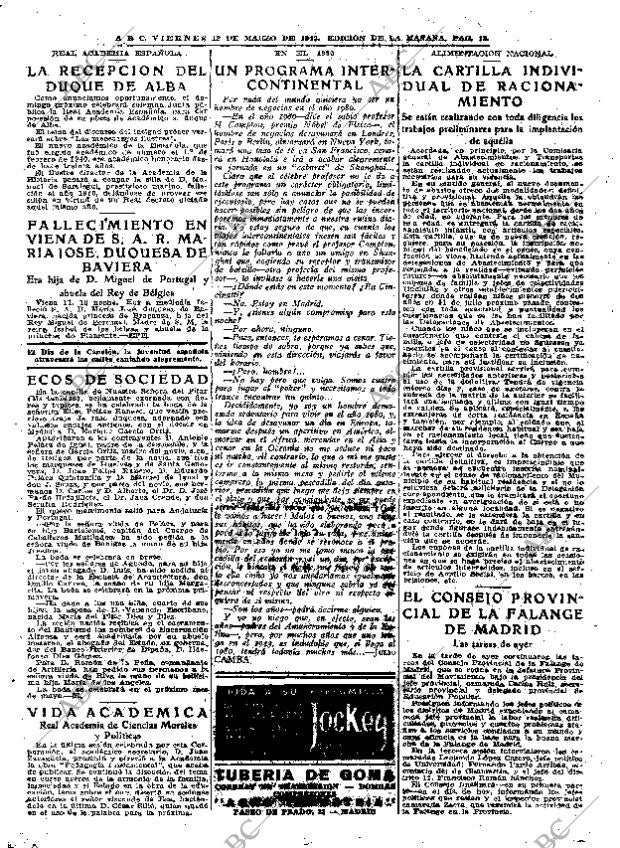 ABC MADRID 12-03-1943 página 13