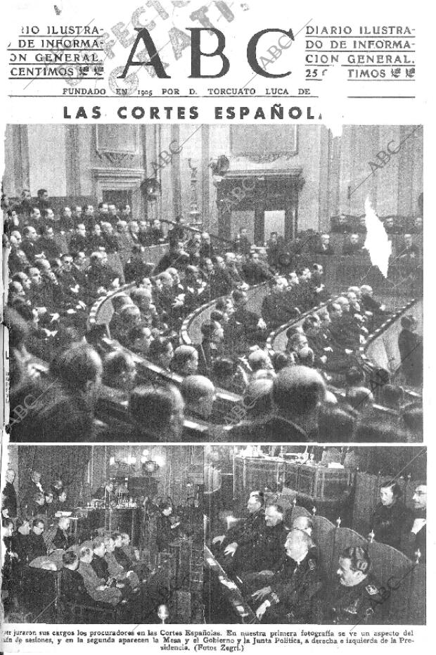 ABC MADRID 18-03-1943 página 1