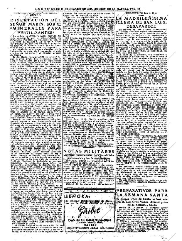 ABC MADRID 19-03-1943 página 12