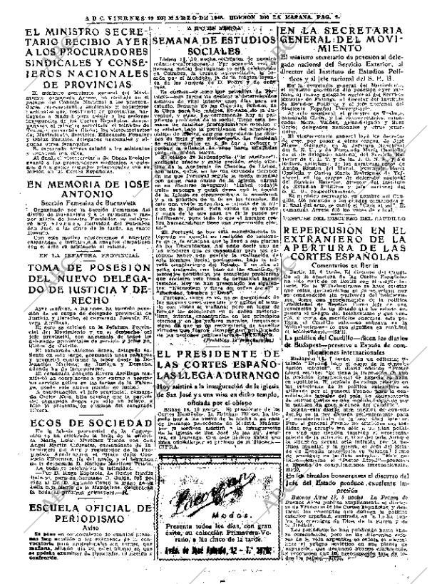 ABC MADRID 19-03-1943 página 9