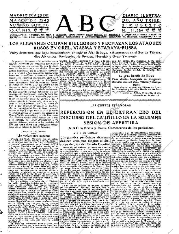 ABC MADRID 20-03-1943 página 5