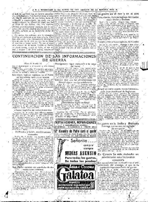 ABC MADRID 31-03-1943 página 6