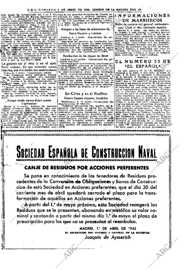 ABC MADRID 04-04-1943 página 18