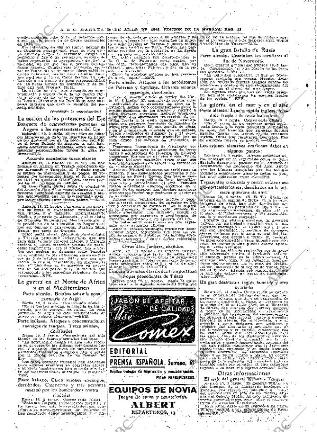 ABC MADRID 20-04-1943 página 12