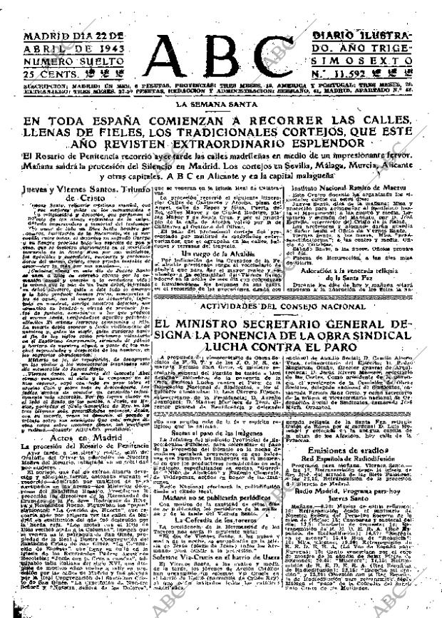 ABC MADRID 22-04-1943 página 7