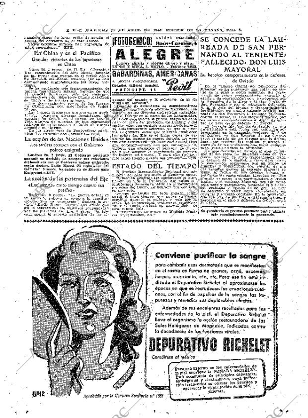 ABC MADRID 27-04-1943 página 8