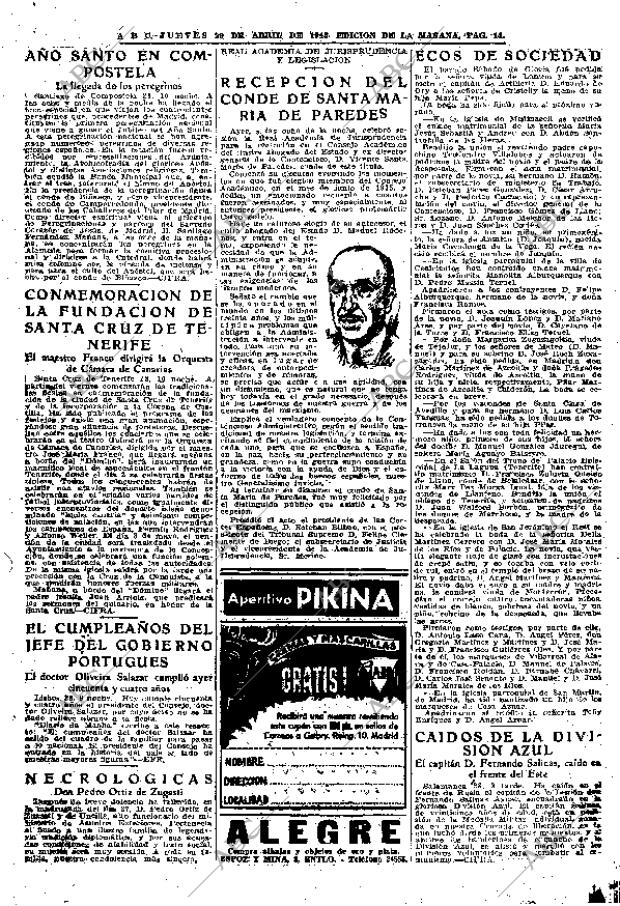 ABC MADRID 29-04-1943 página 14