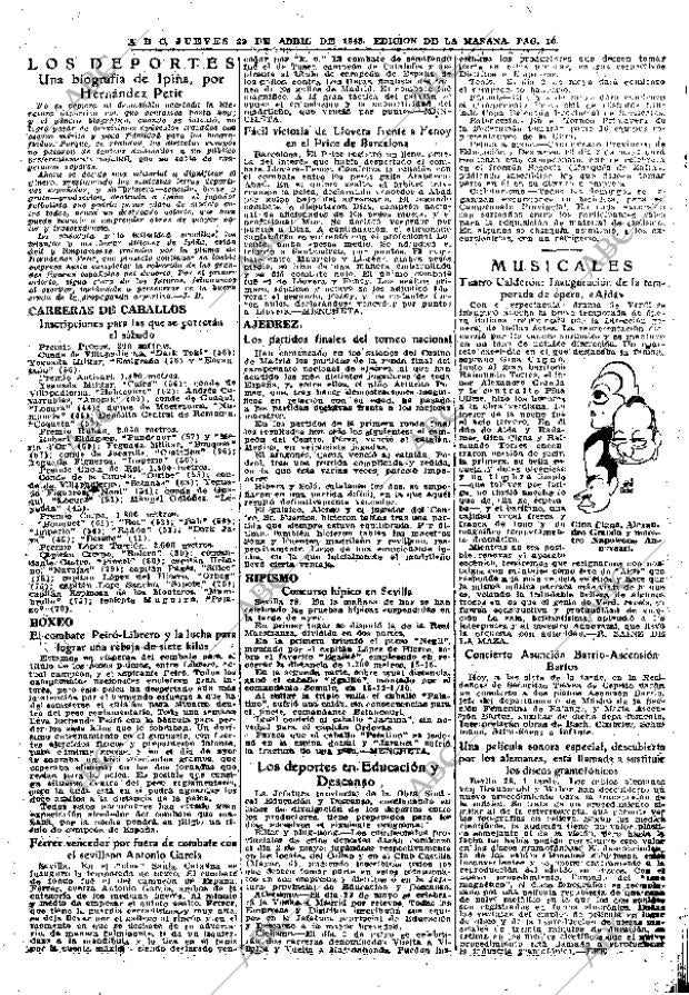 ABC MADRID 29-04-1943 página 16