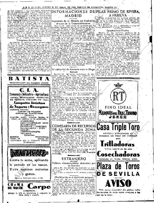 ABC SEVILLA 29-04-1943 página 14