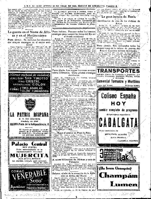 ABC SEVILLA 29-04-1943 página 8