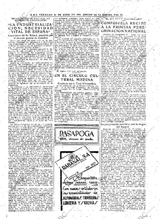 ABC MADRID 30-04-1943 página 10