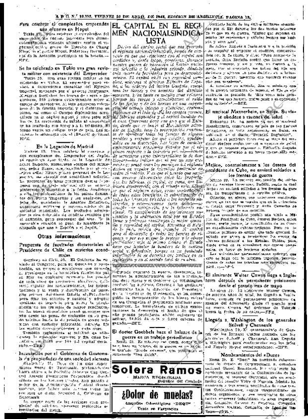 ABC SEVILLA 30-04-1943 página 13