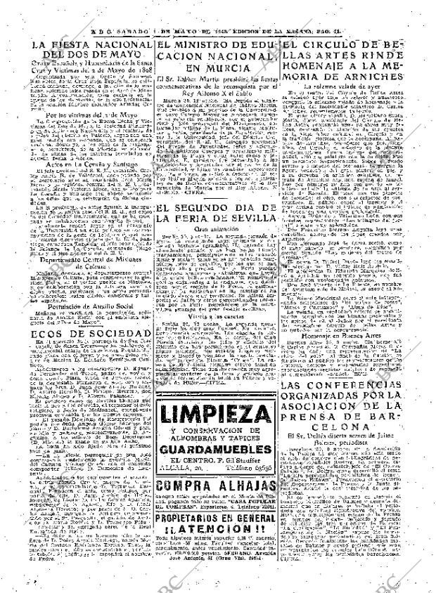 ABC MADRID 01-05-1943 página 11