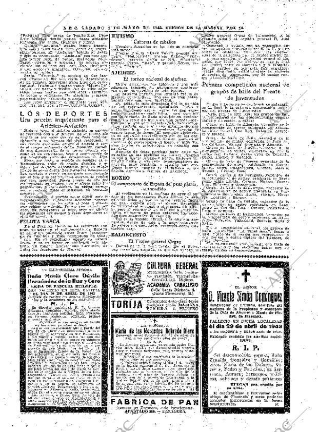 ABC MADRID 01-05-1943 página 14