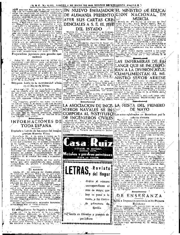 ABC SEVILLA 01-05-1943 página 9