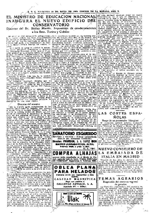 ABC MADRID 18-05-1943 página 9