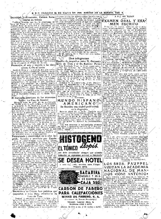 ABC MADRID 22-05-1943 página 8