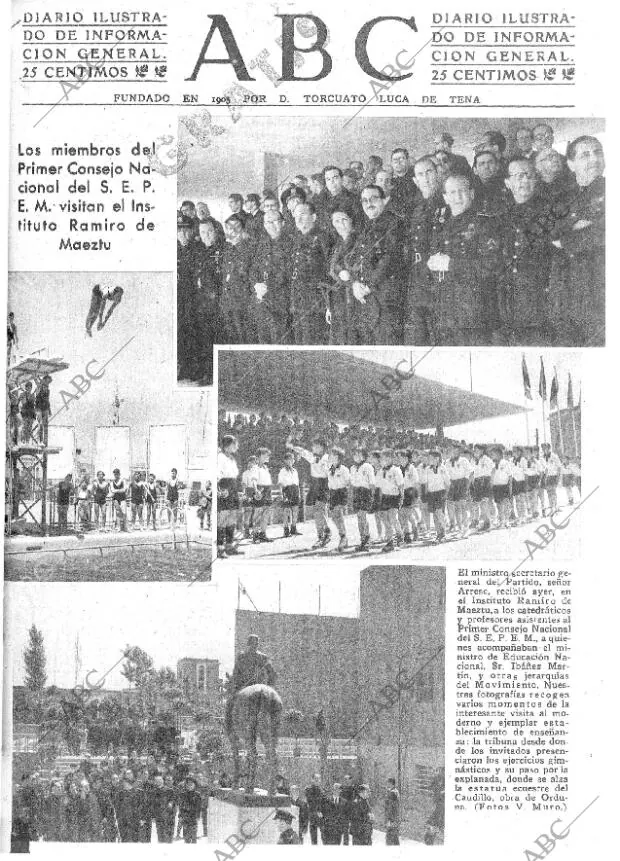 ABC MADRID 27-05-1943 página 1