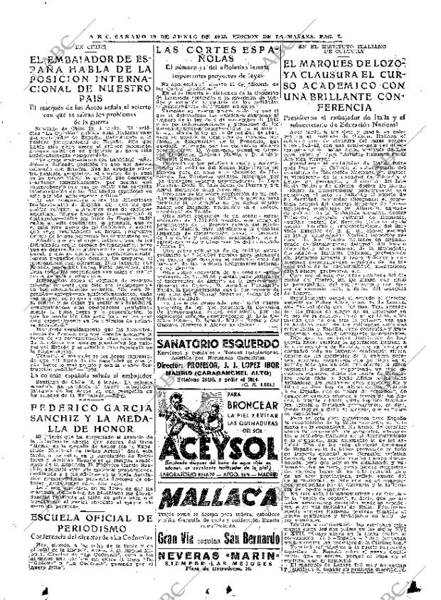 ABC MADRID 19-06-1943 página 7