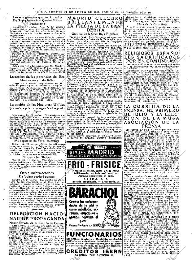 ABC MADRID 24-06-1943 página 10