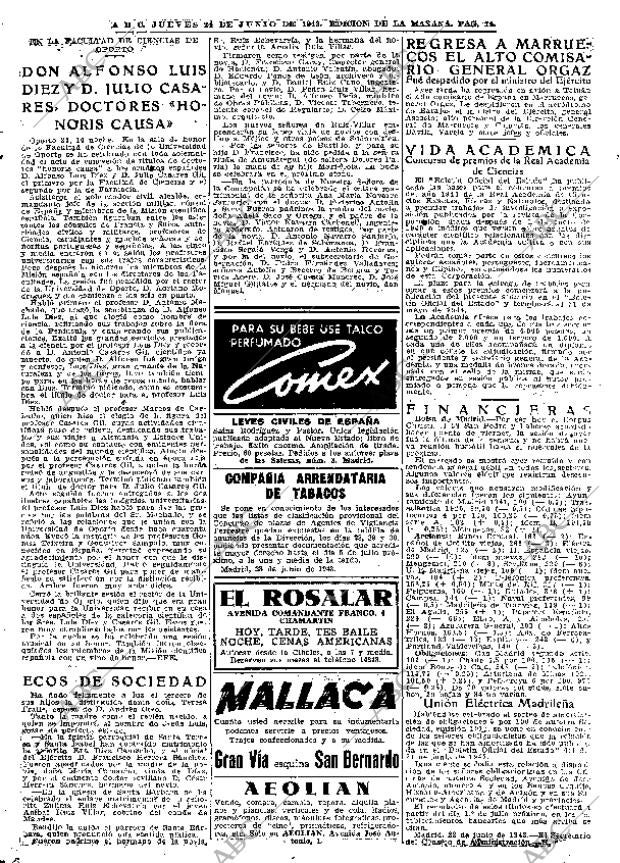 ABC MADRID 24-06-1943 página 14