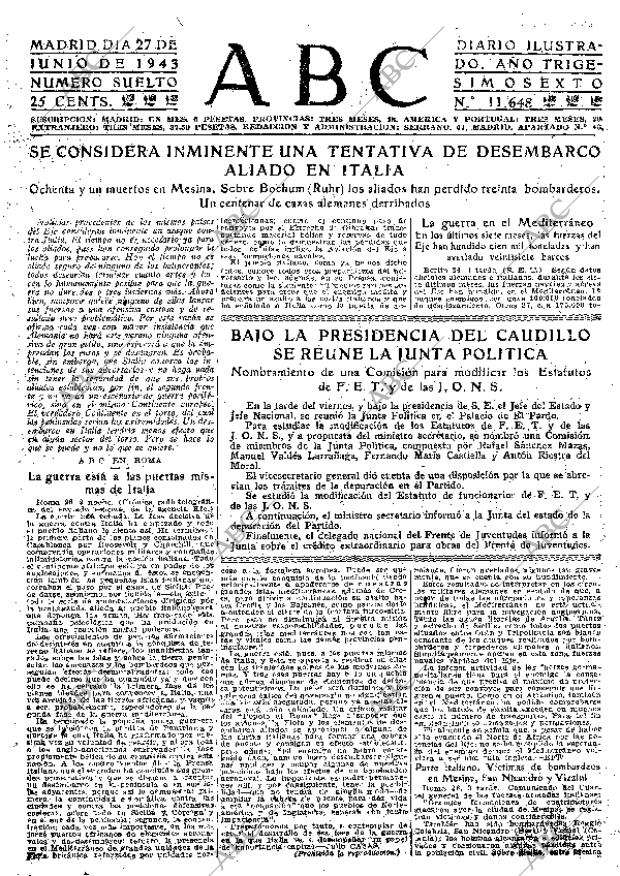 ABC MADRID 27-06-1943 página 15